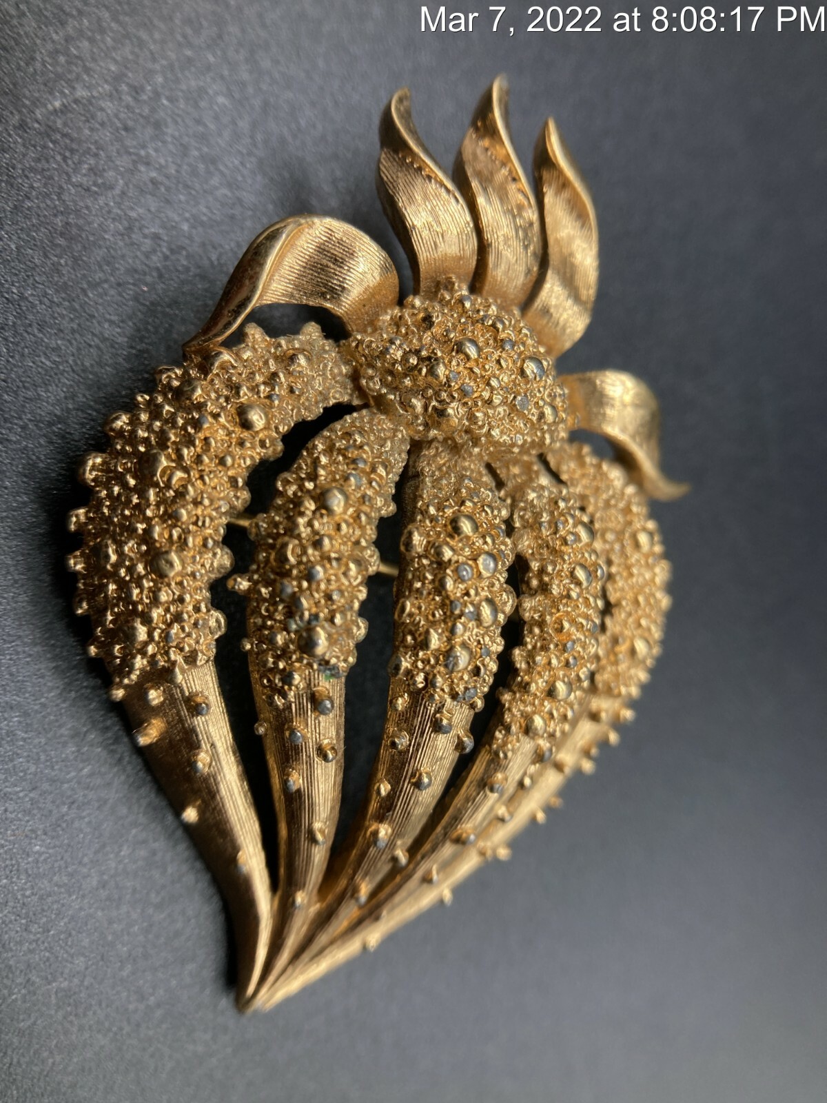 Vintage MONET Signed Solid Chain Bracelet & Gold … - image 3