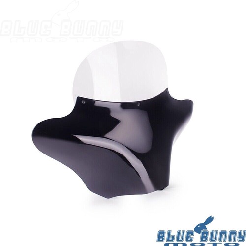 Batwing Fairing Clear Windshield For Harley Heirtage FLSTN FLSTC FLSTF Road King - Picture 3 of 6
