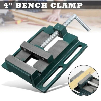 Heavy Duty 4" 100mm Vice Vise Drill Press Machine Work Bench Pillar Clamp Jaw