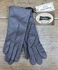 Fownes Women's Gloves 100 LEATHER Beige Tan Size 6 1/2 Lined NEW