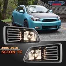 For 2005-10 Scion Tc Clear Lens Front Bumper Driving Fog Light Lampswitch Pair
