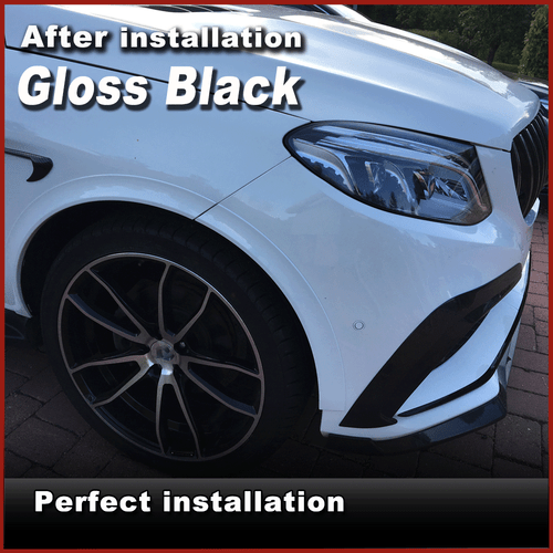 Glanz Schwarz Frontlippe Front Schwert Spoiler Für Mercedes W166 C292 GLE63 - Picture 4 of 11