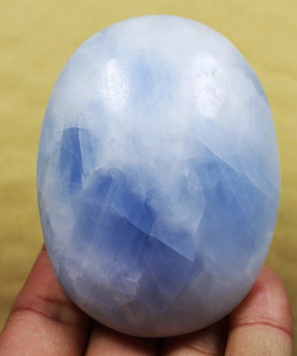 228g Natural Polished Blue Celestite QUARTZ Crystal Gem Stone Healing - Picture 5 of 12