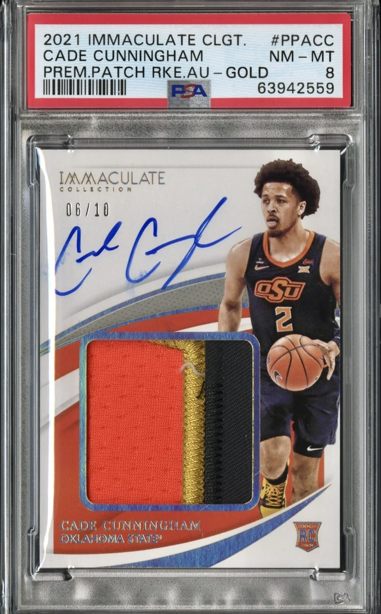 Cade Cunningham GAME USED PATCH AUTO