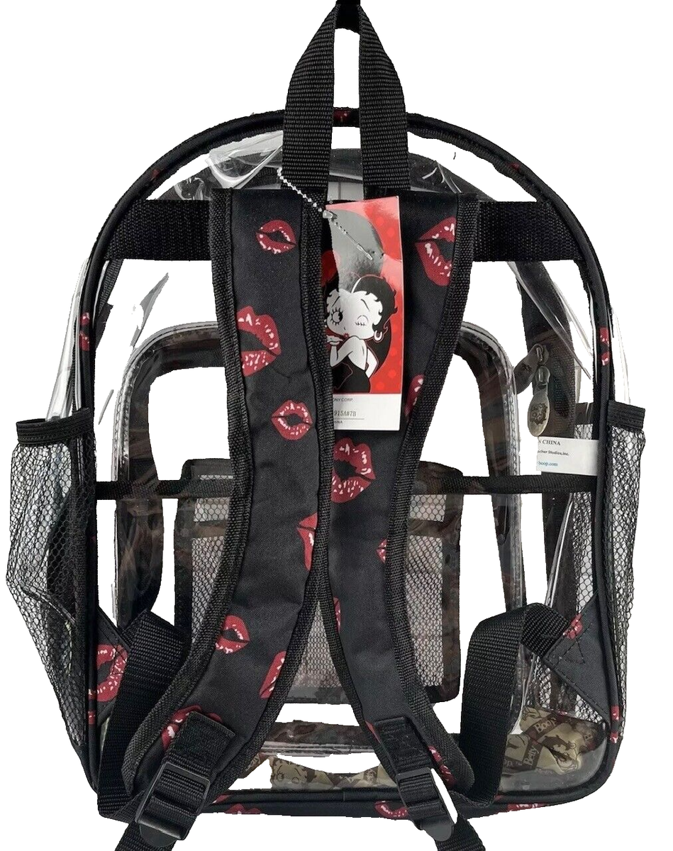 Betty Boop Large Clear Backpack 16
