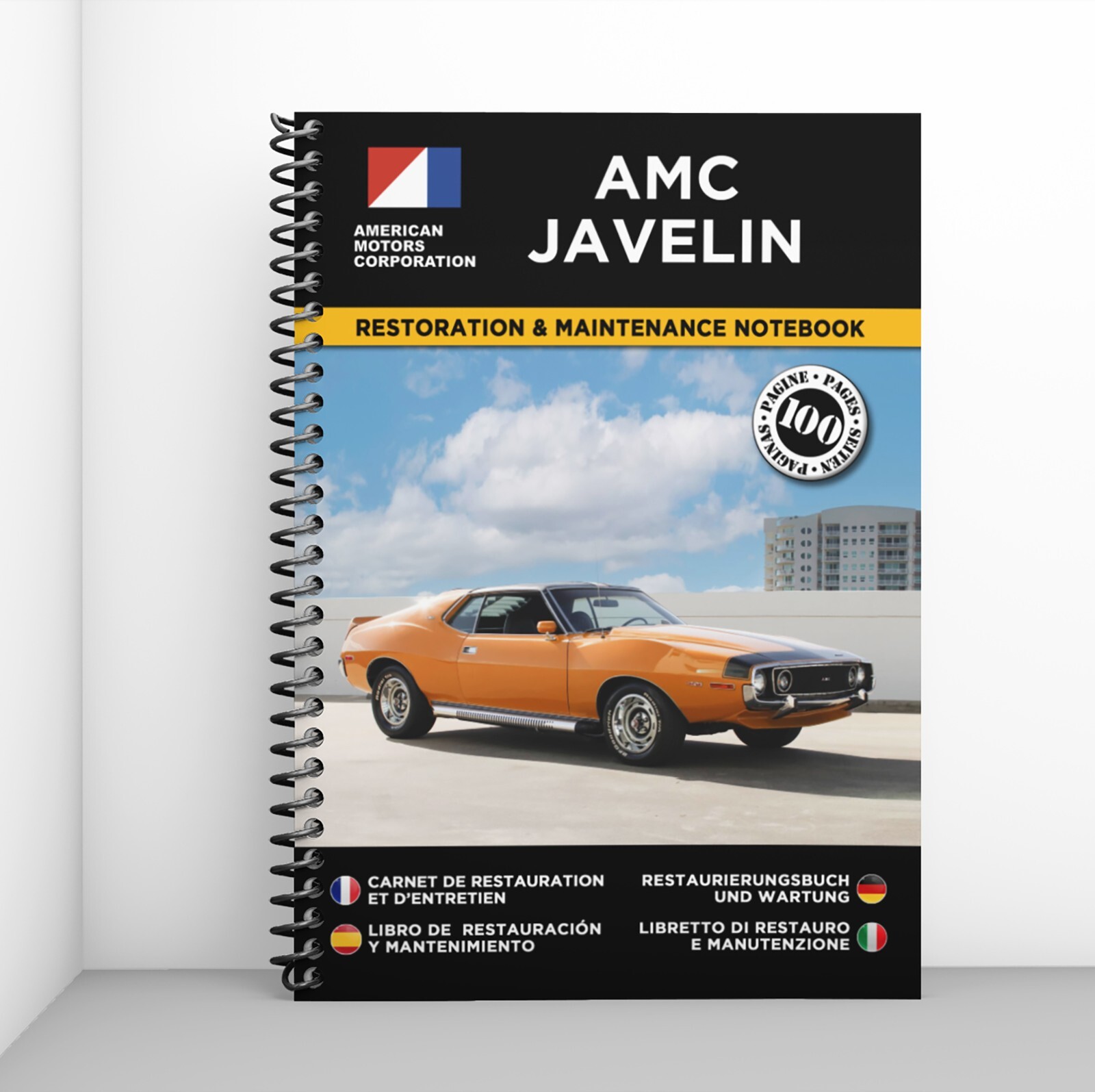 Carnet de restauration AMC Javelin pour organiser les travaux mécaniques de votre muscle car