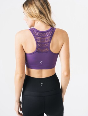 Zyia 🌙 Purple Bomber Bra Women Athletic Sz Small