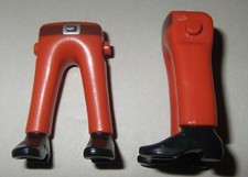 12091, 2x long pants, orange brown, printed, boots (with heel), Black