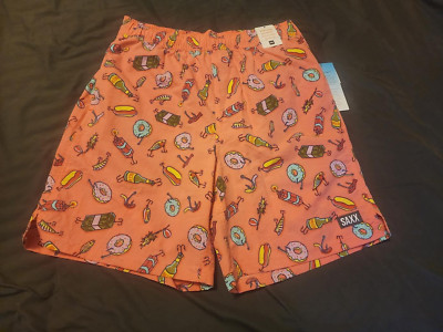 SAXX SMALL NYLON 2N1 VOLLEY W/ DROP TEMP COOLING LINER 7'' INSEAM NWT
