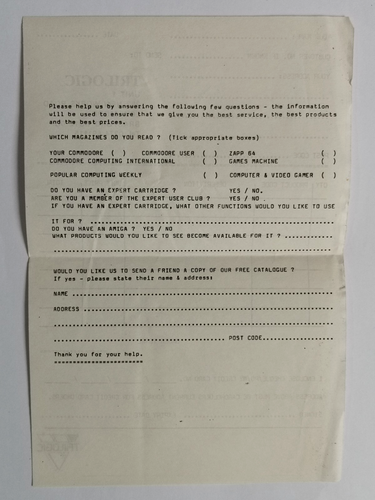 Commodore 64 Trilogic Expert Utility Cartridge w pudełku z instrukcjami i katalogami - Zdjęcie 15 z 22