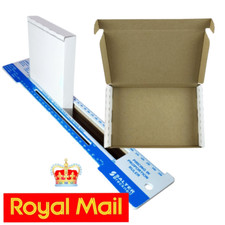 ROYAL MAIL LARGE LETTER 160x110x20mm (C6/A6) ANY QTY WHITE POSTING BOXES PIP BOX