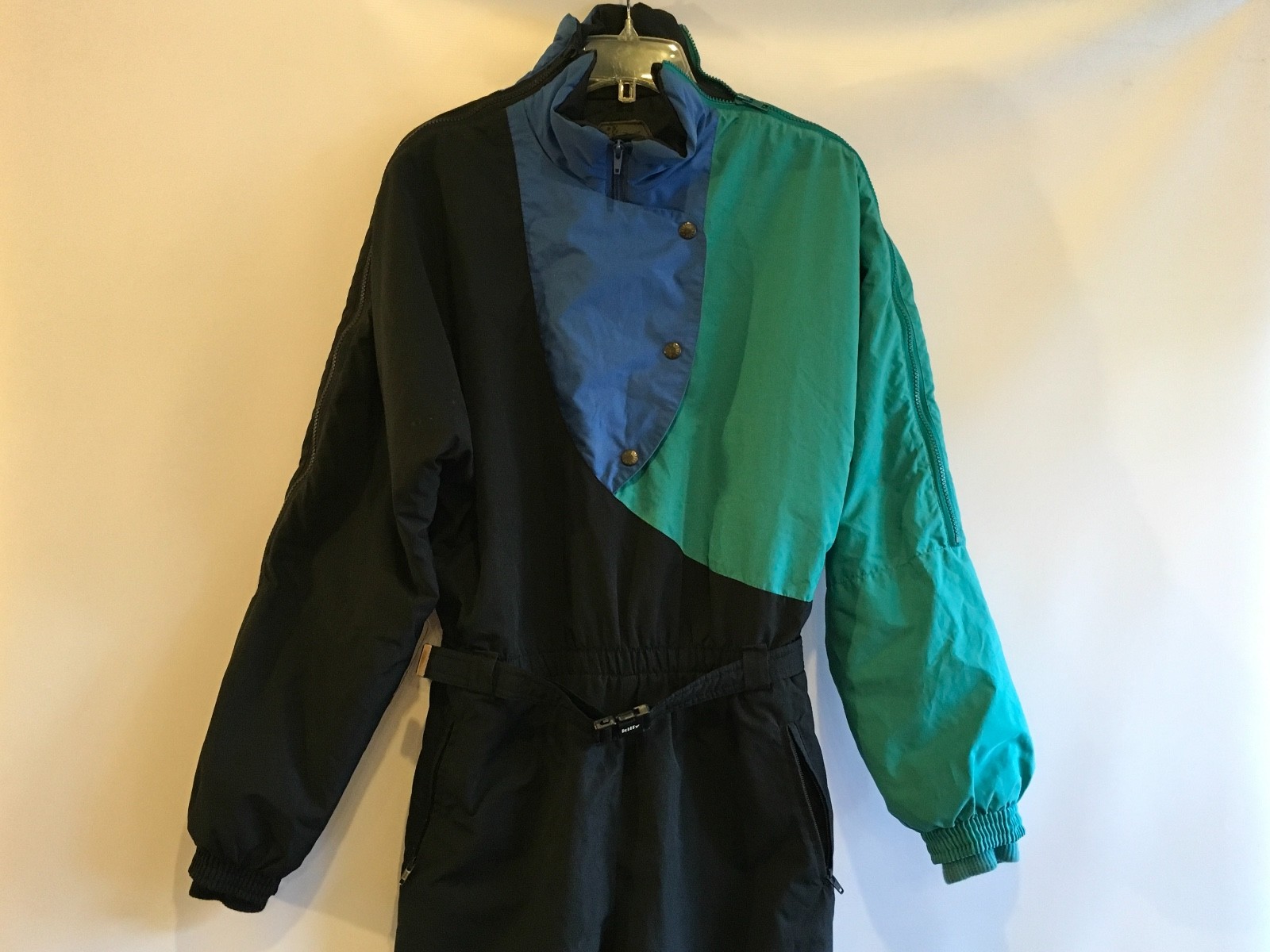 Vtg 80s 90 Killy Colorblock Snow Ski Suit Bib One Piece Snowsuit 12 Zip Shoulder Ebay