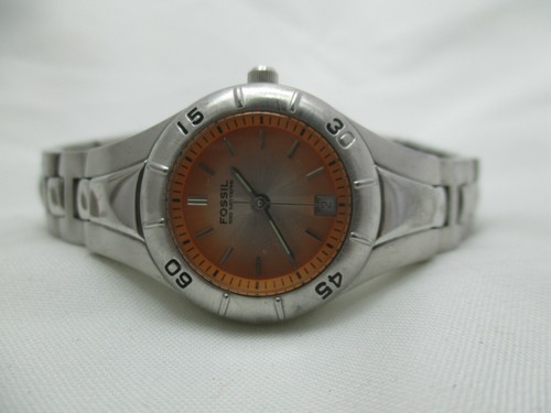 Fossil Blue Watch Silver Tone All 
