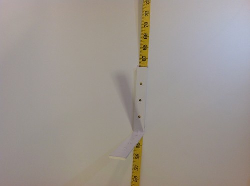 6 x 8 Bracket White L Angle Iron Corner Brace Joint Metal Install Shelf Cabinet - Picture 5 of 11