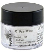 Jacquard Pearl Ex Powdered Pigment Pearl White 651 3 Grams NEW