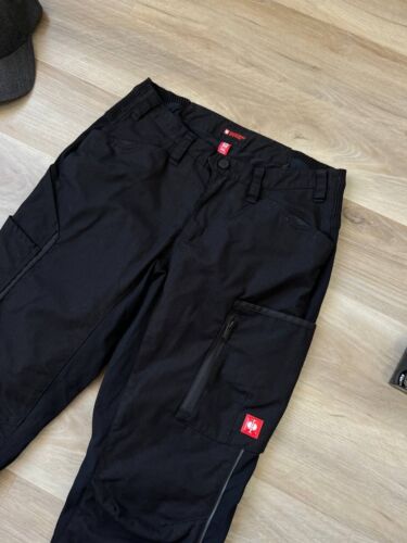 Engelbert Strauss Motion Ladies Black Work Cargo Trousers Size L EU 38R - Picture 3 of 6