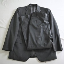 Jos A Bank 44R 36x29 Gray Gordon 100 Wool Mens Jacket Pants Suit