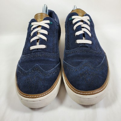 Ted Baker London Hapra 3 Navy Blue Suede Oxford Shoes Mens 