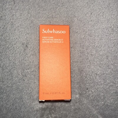 NEW SULWHASOO FIRST CARE ACTIVATING SERUM VI travel size 0.27 fl. Oz.