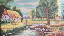 Needlepoint Painted Canvas Gobelin 11564 - Landscape 20"x24" Collection D'Art