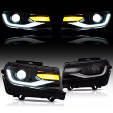 VLAND Projector LED Headlights For 2014-2015 Chevrolet Chevy Camaro W/Sequential