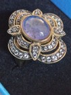 10 mm Genuine Tanzanite Oval Cabochon Ring SIZE 7 — photo 6