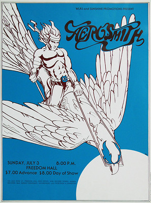 Aerosmith - 1977 - Freedom Hall - Poster