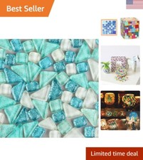 Colorful 120-Piece Mosaic Tile Collection - Mixed Shapes for Creative Crafts