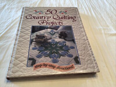 50 Country Quilting Projects Patterns  Step-byStep Instructions Free Shipping 