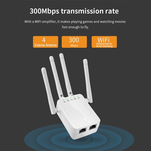 WLAN Repeater Verstärker, 2,4GHz WiFi Extender Mit Repeater/AP Modus, Booster . - Bild 13 von 18