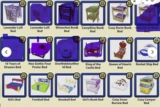 Webkinz Classic  beds, retired, promo, PSI, HTF leave note in reply 