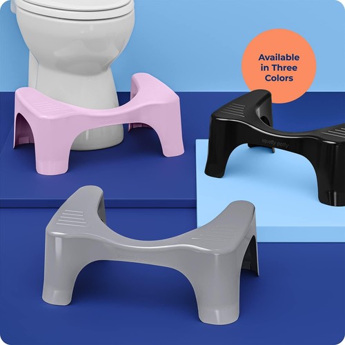the Original Bathroom Toilet Stool, Curve Lightweight with Sleek and Modern Desi - Picture 9 of 12