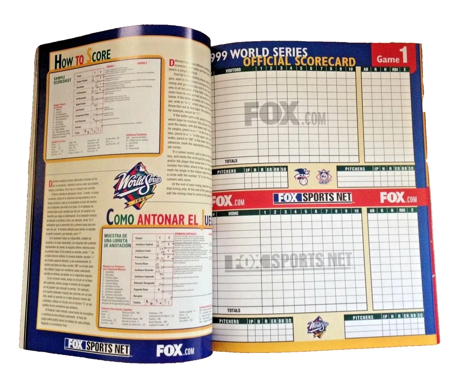 JIM LEYRITZ ~SIGNED! 1999 WORLD SERIES PROGRAM~ W/ Derek Jeter's "Blessed" Story - Image 4 of 4