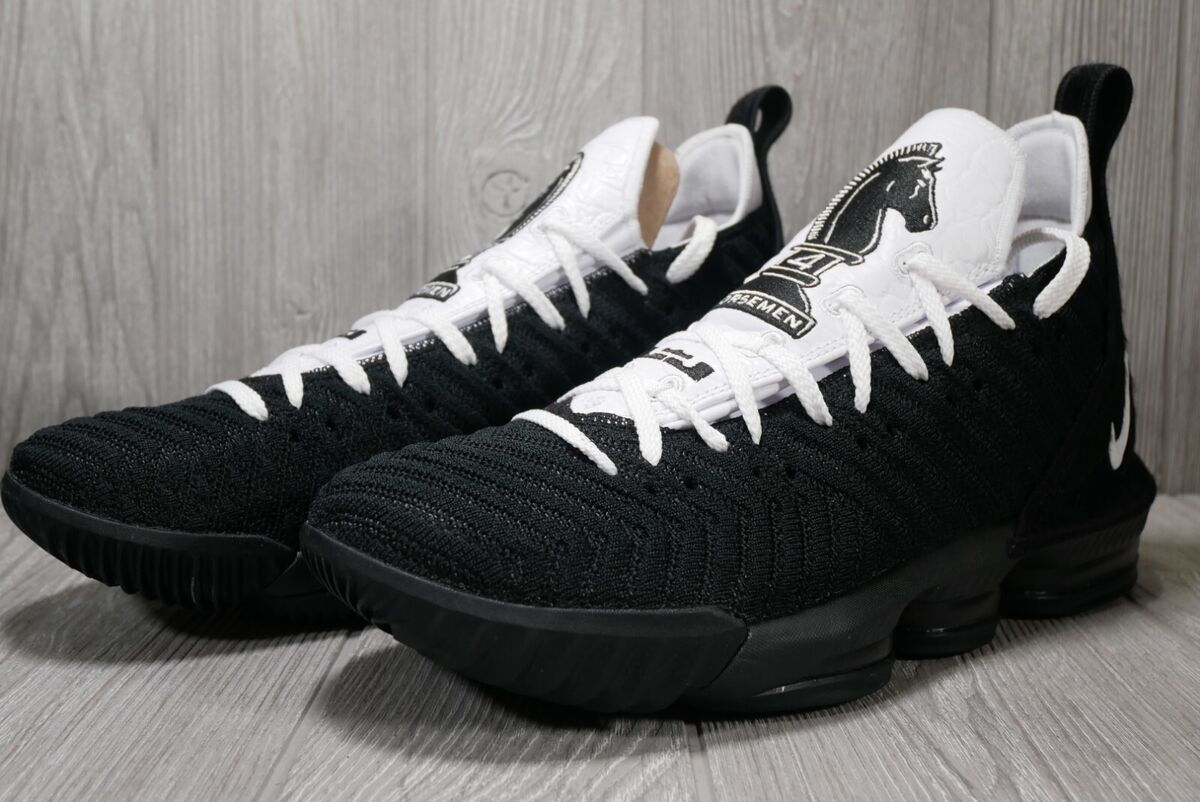 Nike LeBron 16 Four Horsemen Black White Basketball Shoes Nike LeBron 16 Four Horsemen Black White Basketball Shoes
