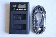 G6111 Y Powerextra Compatible LP-E8 BattCharger for Canon T3i, T2i, T4i, T5i,