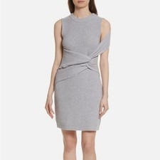 Abito Phillip Lim Twist in maglia grigio taglia media