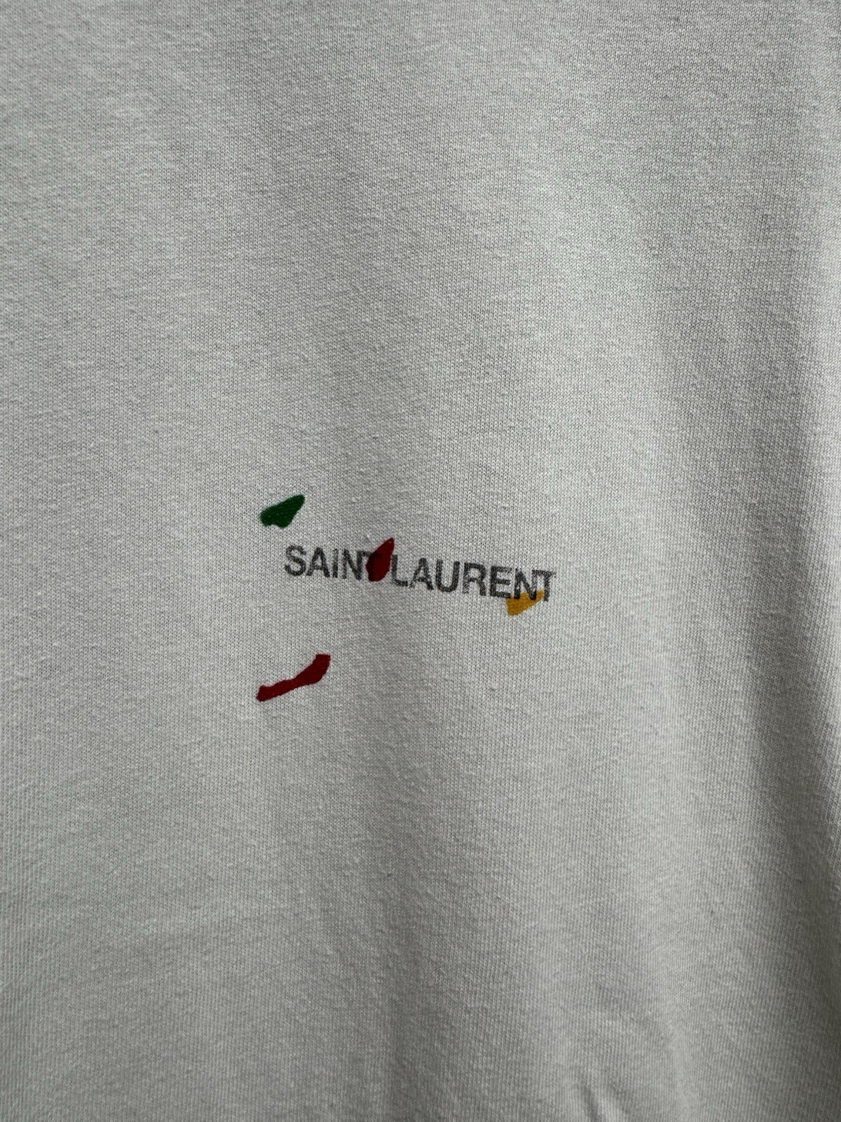 T shirt Saint Laurent 2021 con logo archivio — prezzo consigliato $490