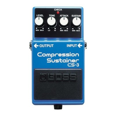 Guitar Effect Pedal Boss CS-3 Compressor Sustainer Stainless Steel