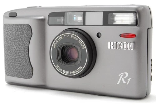 [Near MINT-] LCD Works RICOH R1 Grey 35mm Point & Shoot Film Camera From JAPAN