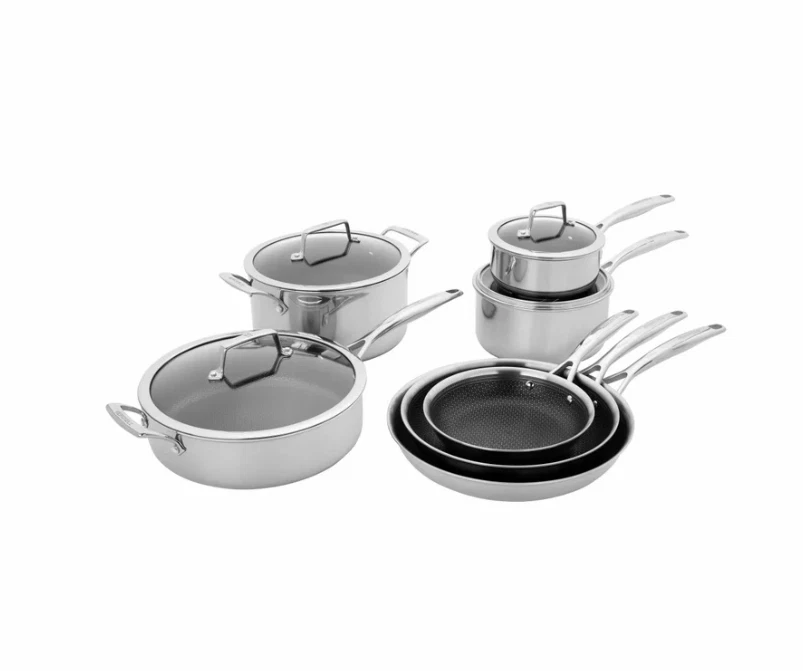 Henckels Paradigm 11-Piece Cookware Set, Tri-Ply Stainless Steel, Induction Read