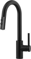 KINFAUCETS Black Kitchen Faucet with Pull Down Sprayer,Single Handle Pull Out...