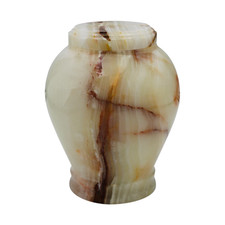 Large/Adult 220 Cubic Inches Embrace Light Onyx Funeral Cremation Urn