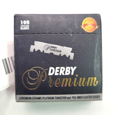Derby Premium Double Edge Razor Blades 100 Count Stainless Steel New
