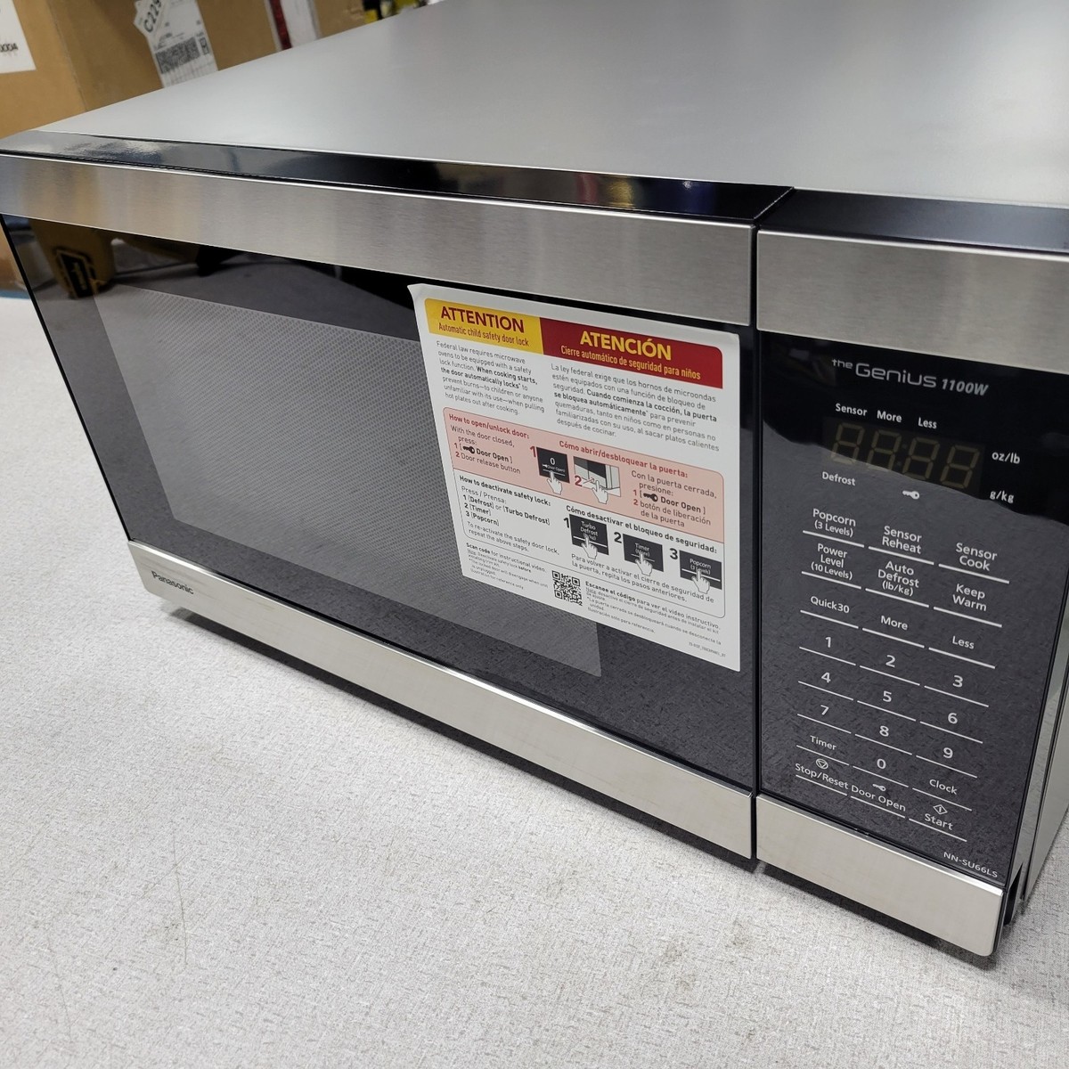 Panasonic NN-SU66LS Genius Sensor Cook Countertop Microwave Oven