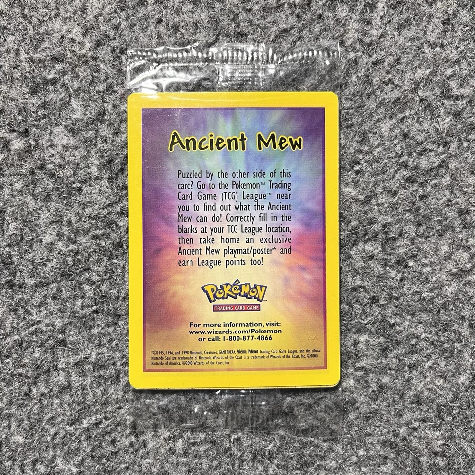 Ancient Mew Pokemon 2000 Movie Promo Holo Card Sealed Unopened - RARE Near Mint - Image 2 of 3