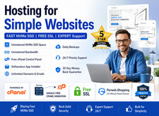 Hosting for Simple Websites Fast SSD SSL 24x7 Expert Support 15.99/Yr