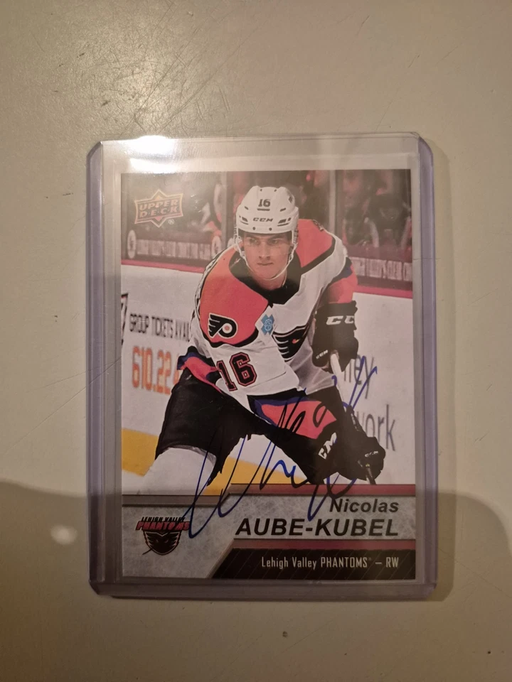 Nicolas Aube-Kubel Upper Deck AHL Rookie Auto Autograph Philadelphia Flyers Rc - Photo 1/1