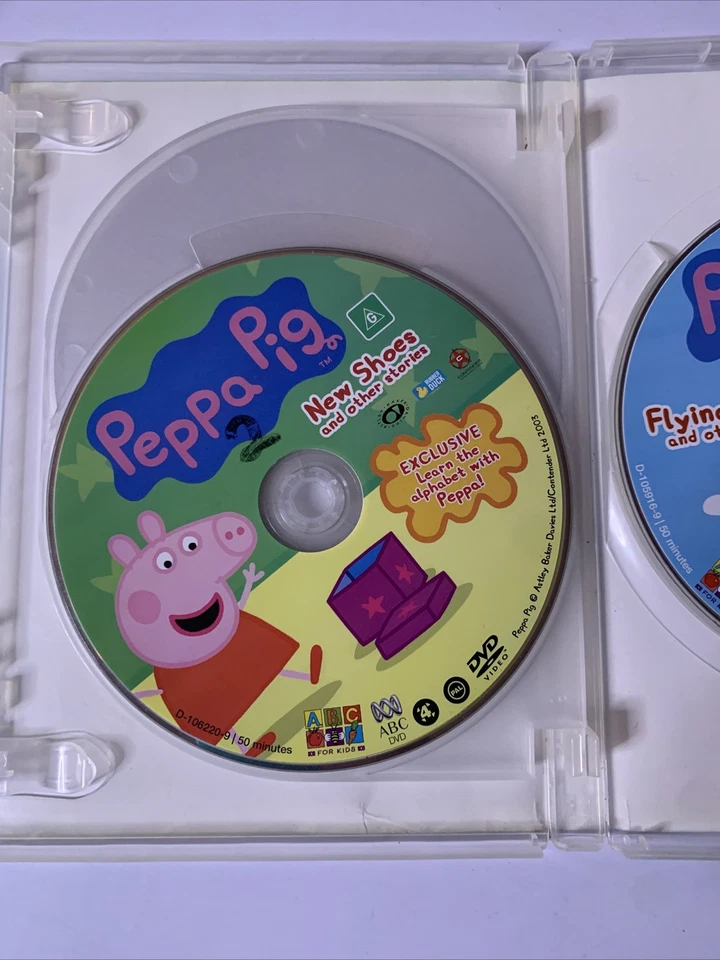 Peppa Pig: Muddy Puddles, Flying A Kite, New Shoes (DVD, 3-Disc) Region 4 - image 4 of 4