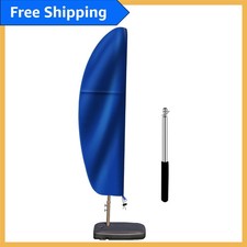 Versatile Waterproof Parasol Cover with Zipper - For 9-14 FT Umbrellas