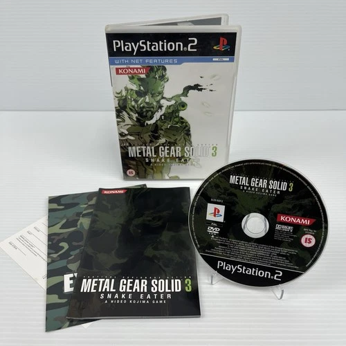 Metal Gear Solid 3 Snake Eater - PlayStation 2 PS2 PAL (TESTED) Complete Manual